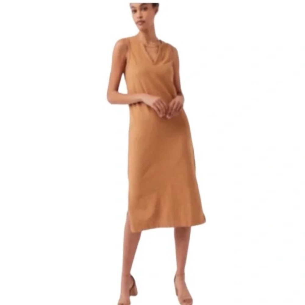 Pact Frame Midi Dress Camel